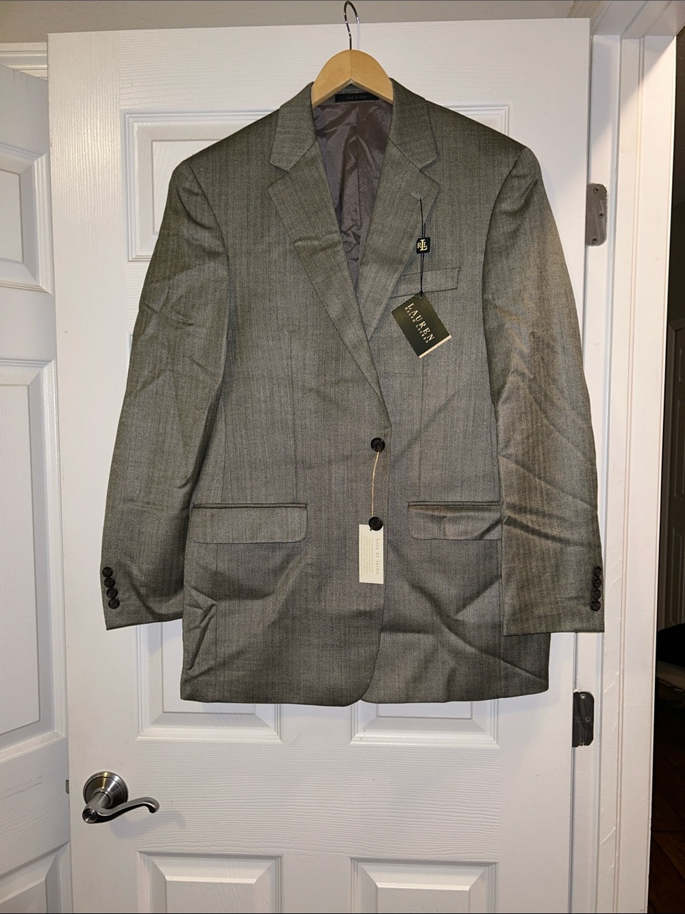 Lauren Ralph Lauren Light Gray Men's Sport Coat